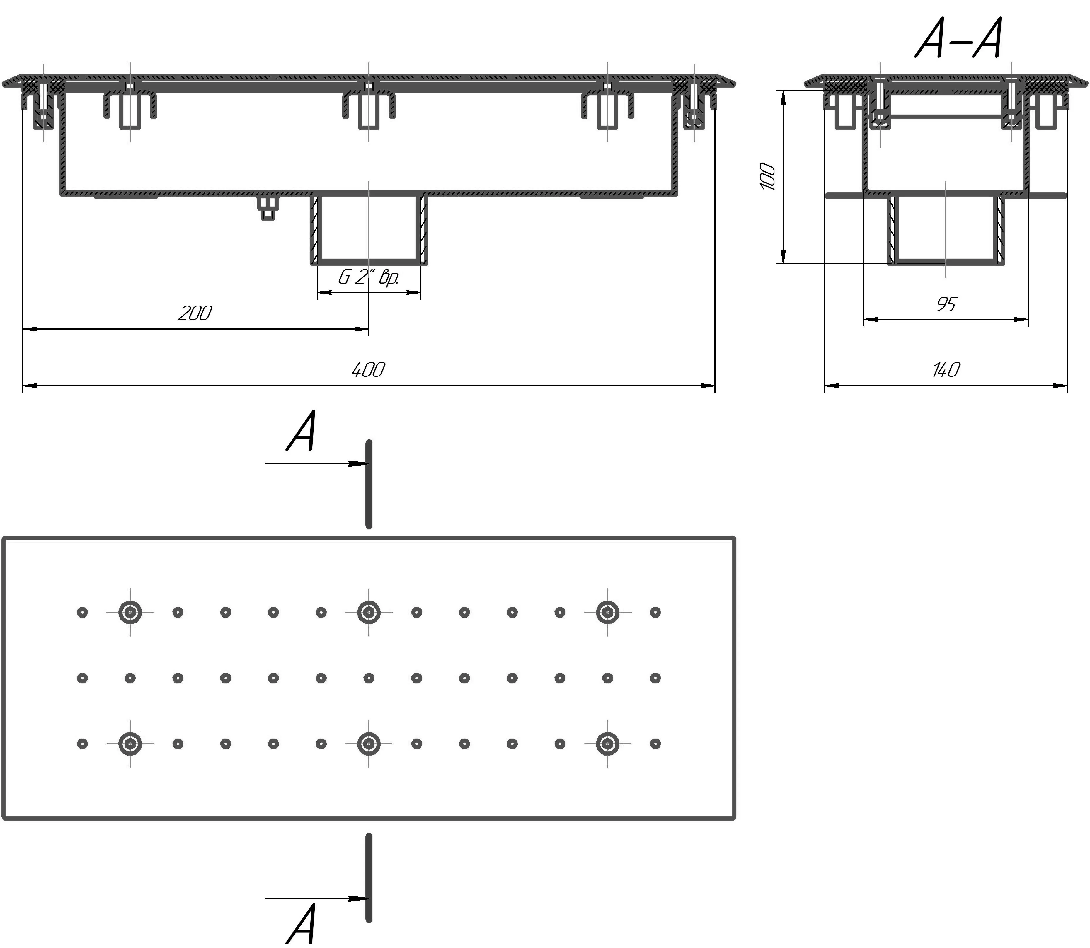 Гейзер прямоугольный 140*400 (Плёнка)