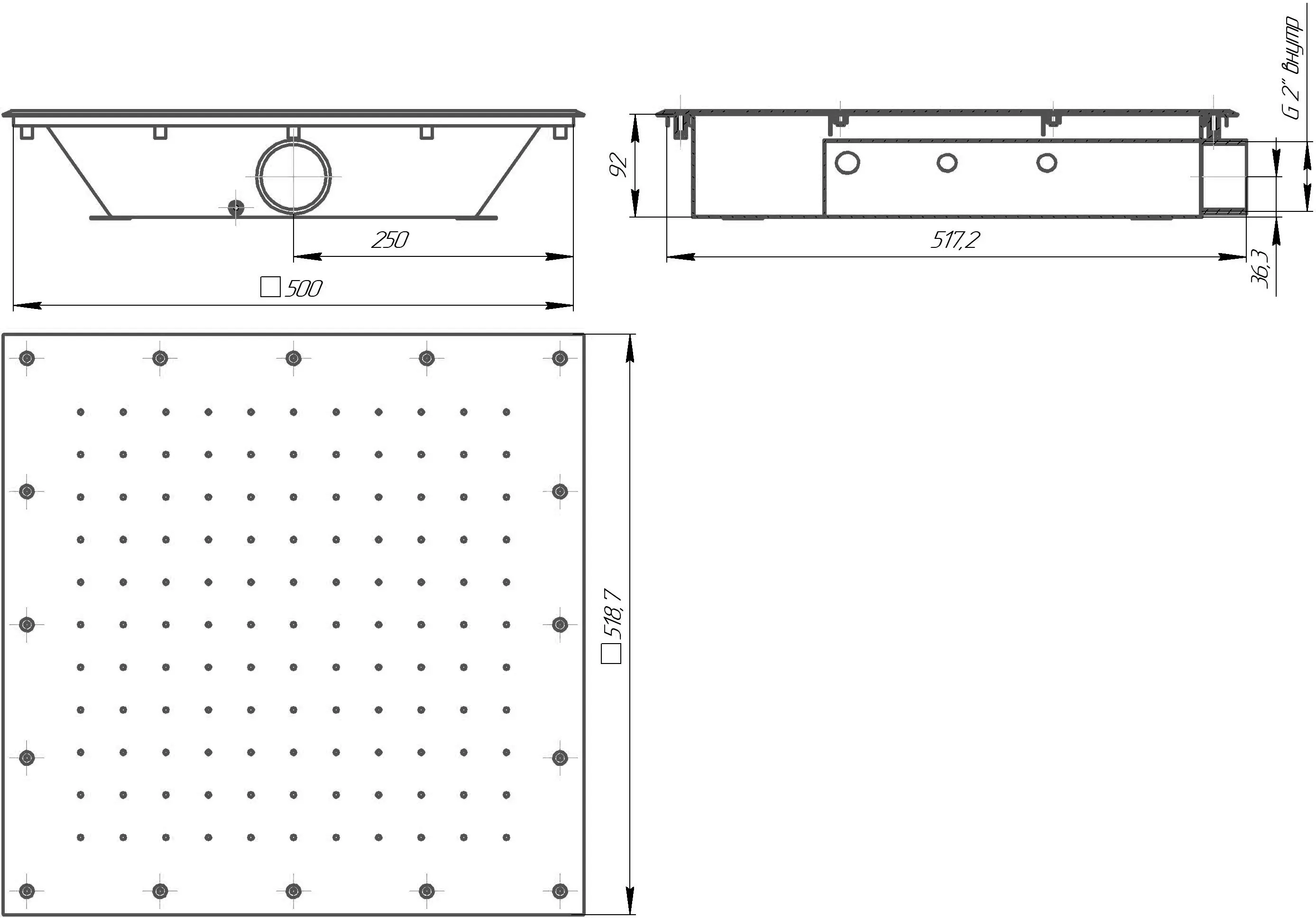 Гейзер квадратный 500×500 (Плитка)