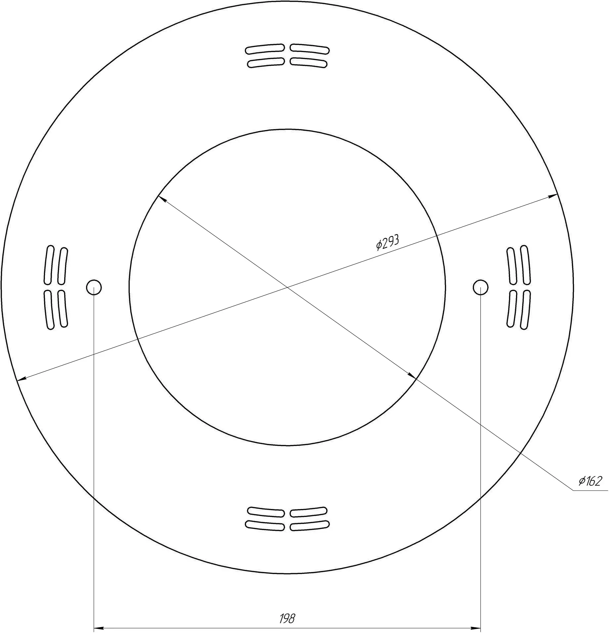 Накладка из нерж. стали для прожектора KRIPSOL PHM 300 Вт, 12B