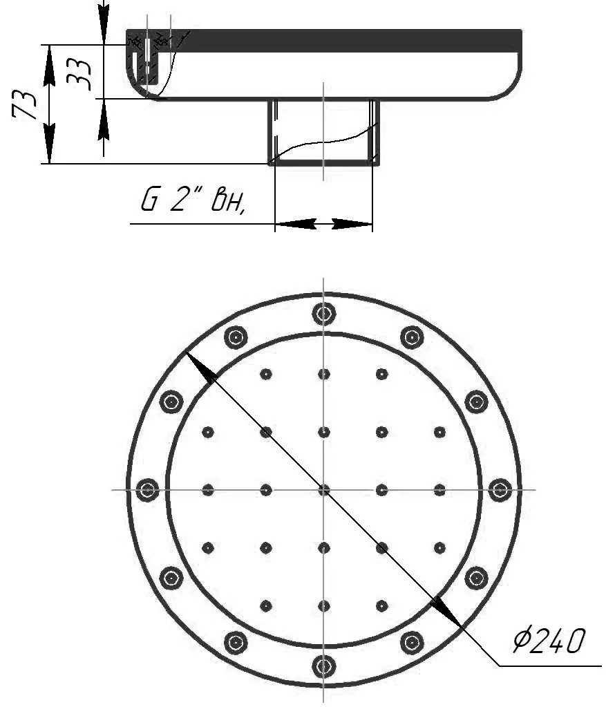 Гейзер аэромассажный Ø240 под пленку