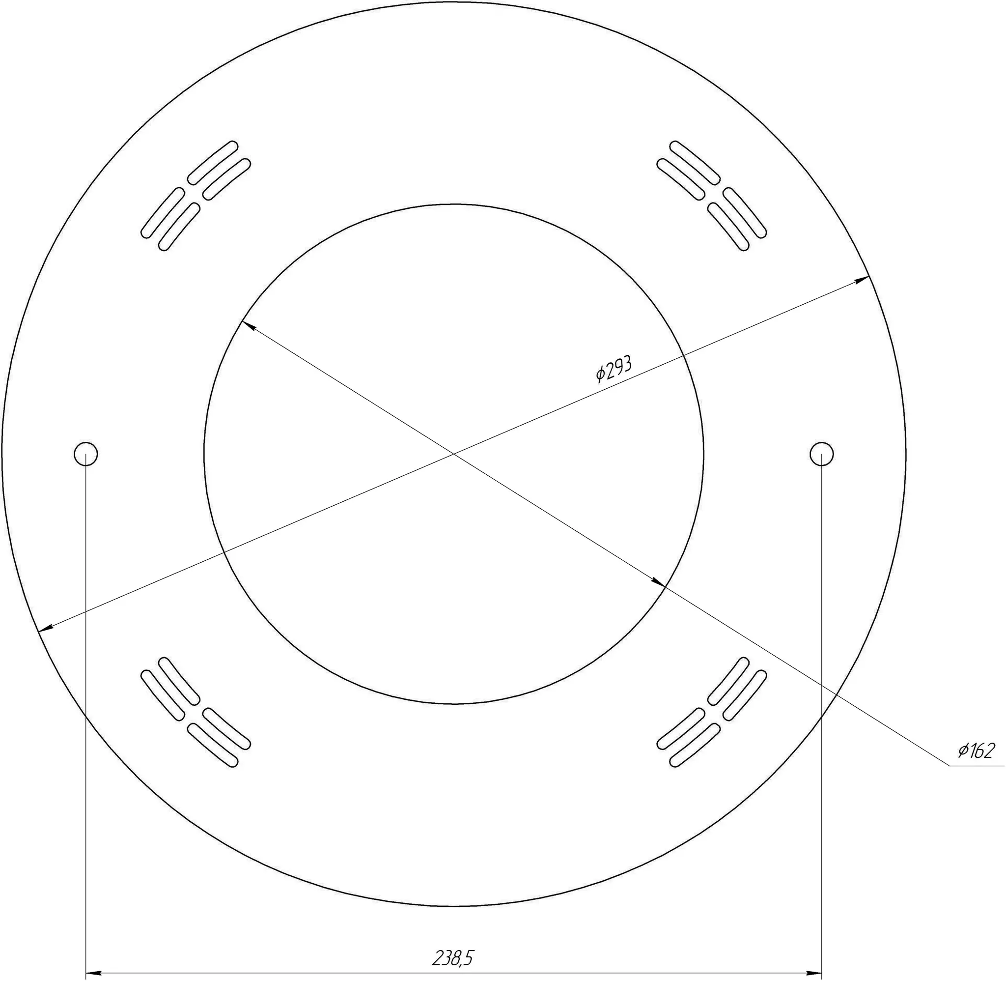 Накладка из нерж. стали для прожектора POOL KING 300  PHM 300 Вт, 12B