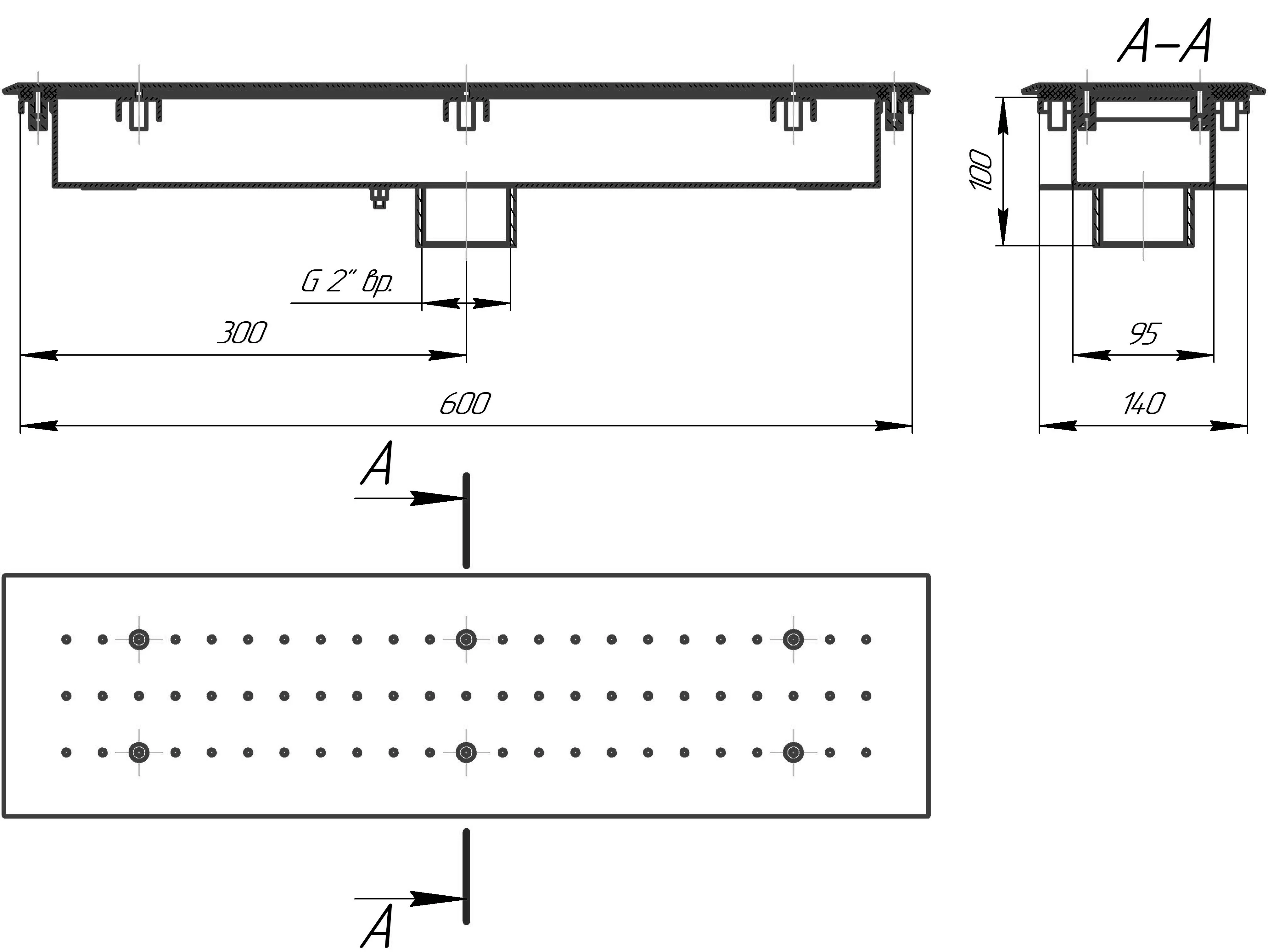 Гейзер прямоугольный 140*600 (Плёнка)
