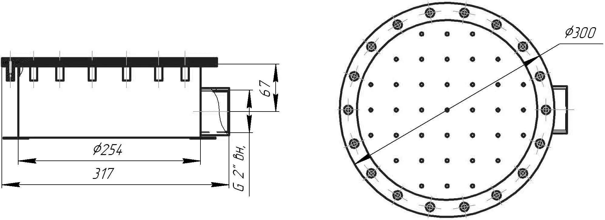 Гейзер аэромассажный Ø300 под пленку
