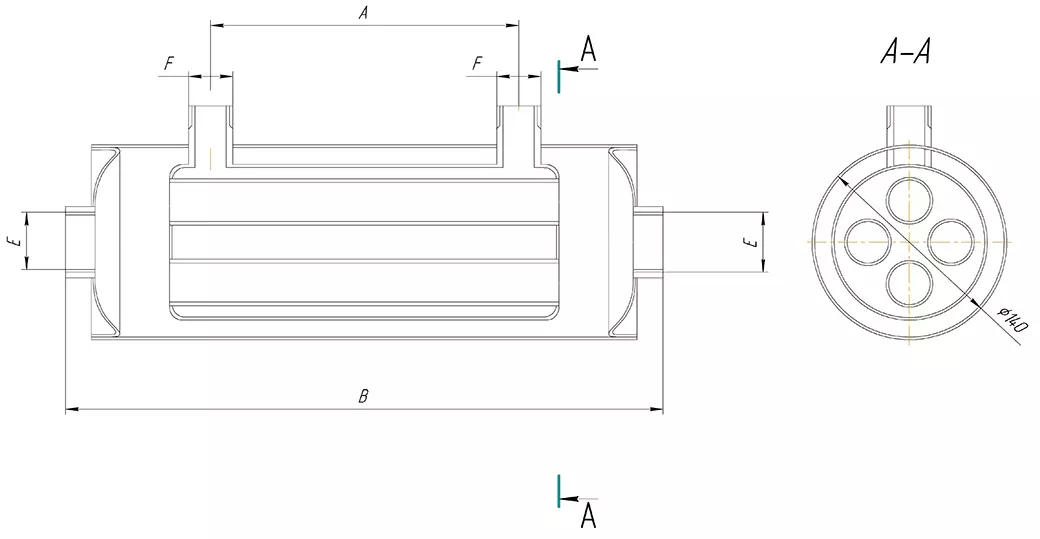 Теплообменник AISI 316L 40 кВт
