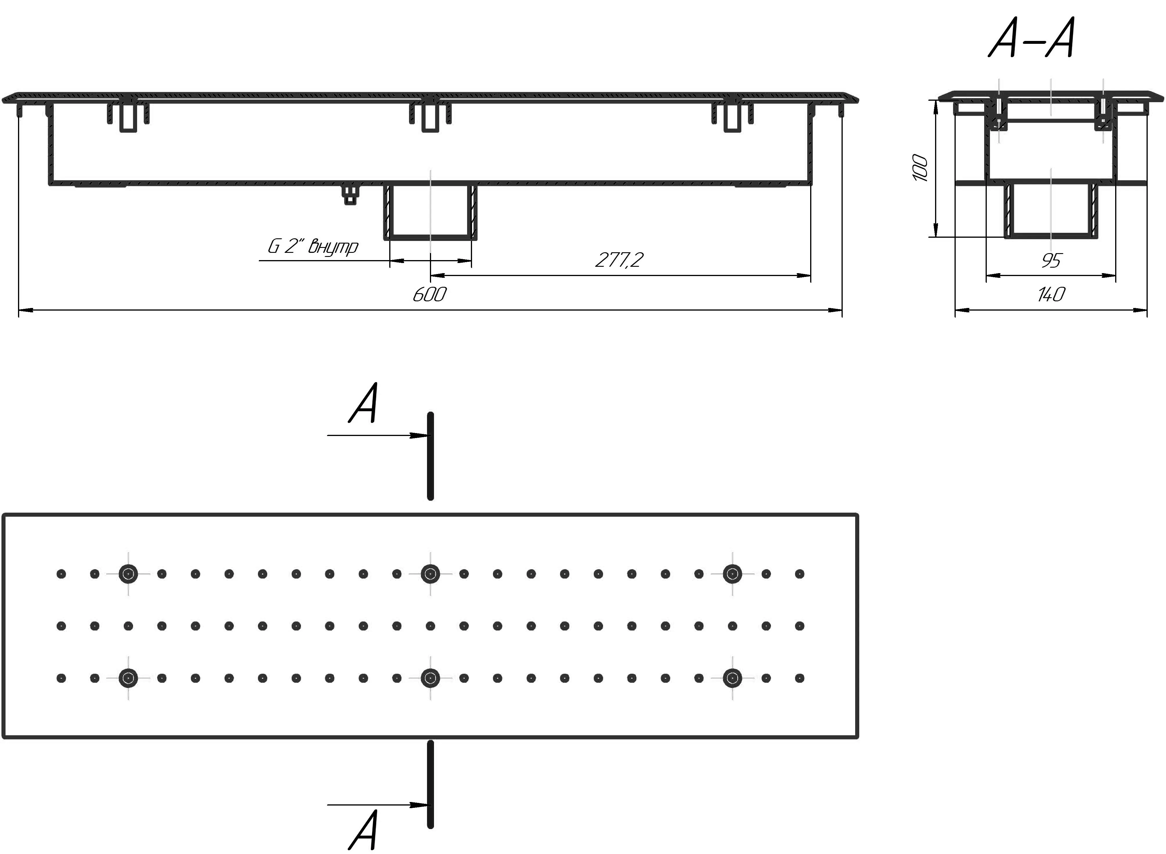 Гейзер прямоугольный 140*600 (Плитка)