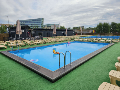 Бассейны Runwill Pools в новом пляжном комплексе «Оазис» в Набережных Челнах.