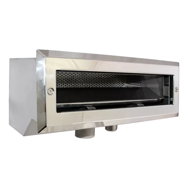 Скиммер 25 м² с узкой горловиной и выдвижной корзиной, наклонный (Композит)