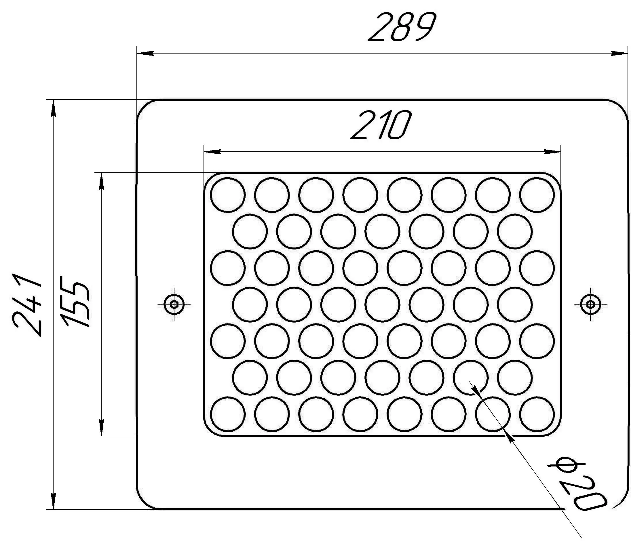 Защитная накладка к скиммерам 25 м²
